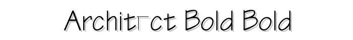 Architect-Bold Bold font